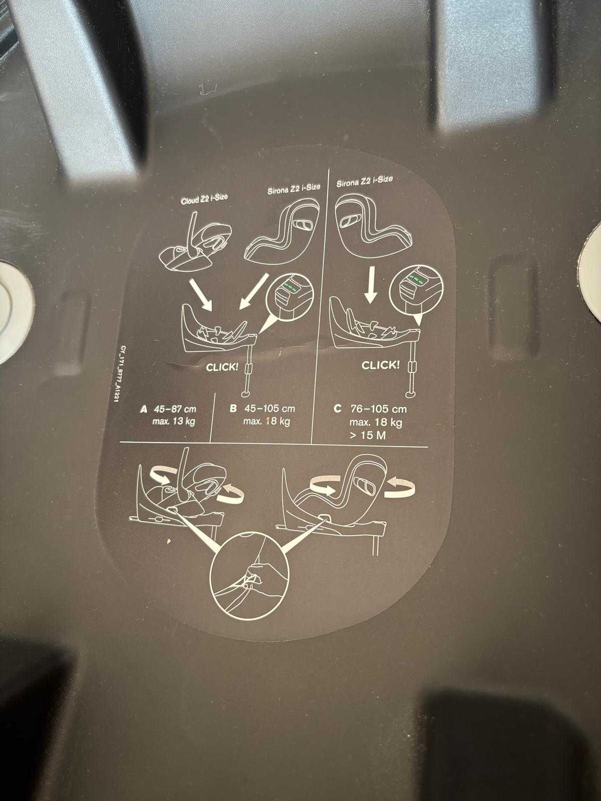Fotelik samochodowy Cybex Cloud Z2 i-Size z bazą Cybex Z2 Isofix