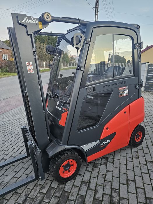 Wózek widłowy LINDE H16T-01 DUPLEX STAN JAK NOWY 2018r 7710h gwarancja