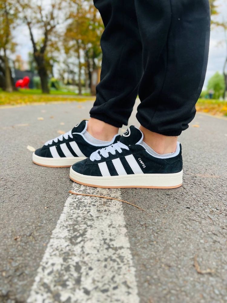 Кросівки Adidas Campus Black White 36-45