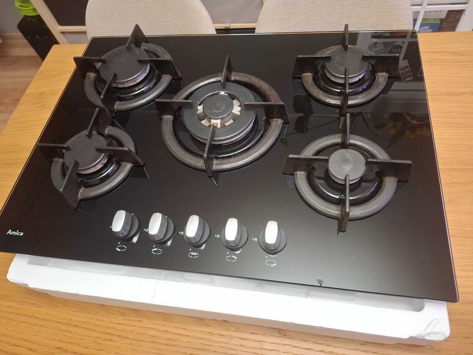 Szklana płyta gazowa Amica 5-cio palnikowa PTCG5.1ZPTA
