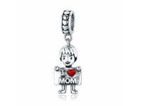 Srebrny Koralik Charms Beads Miłość Do Mamy Mum New223