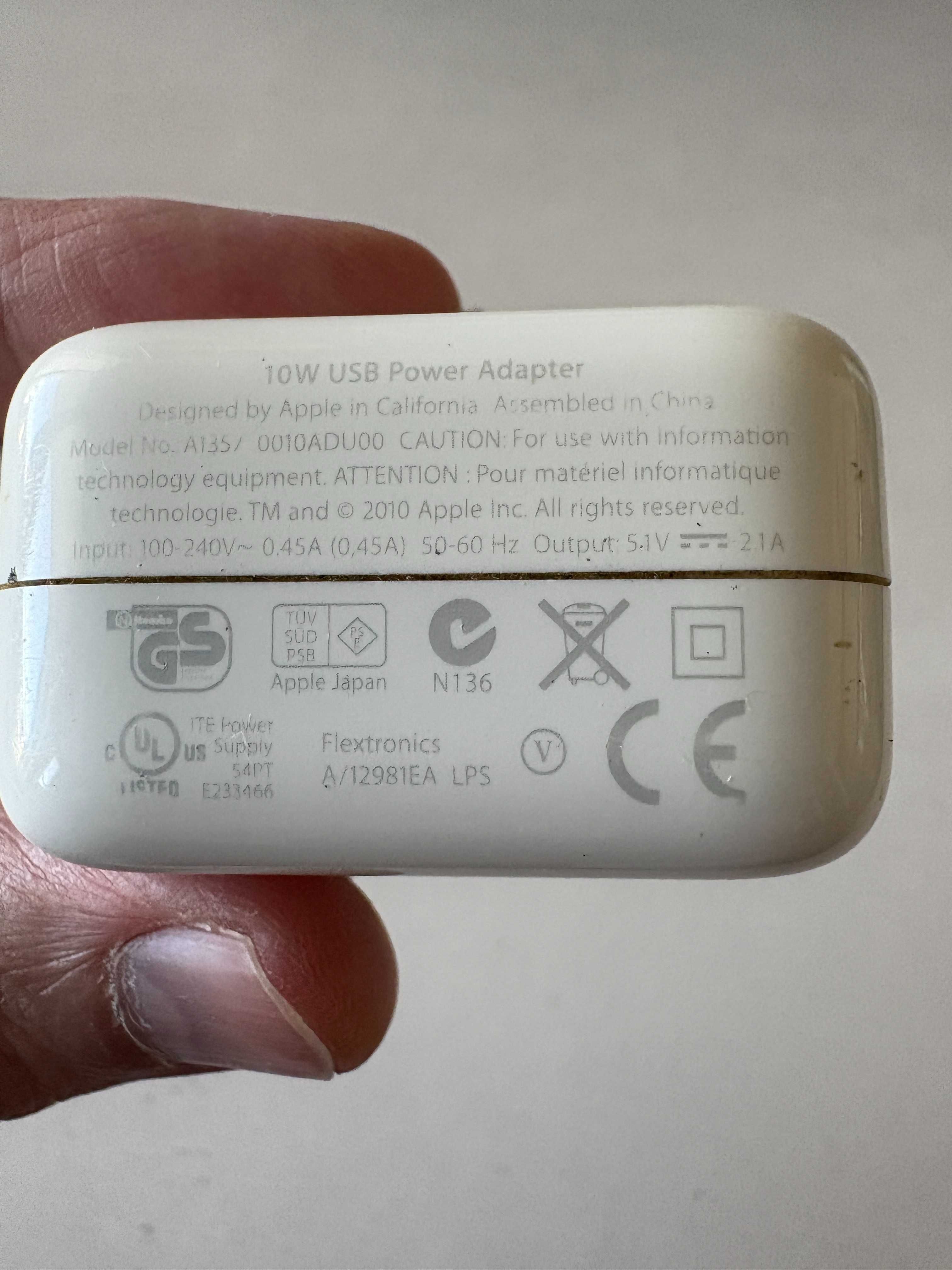 Ładowarka sieciowa z wejściem USB-A 10W