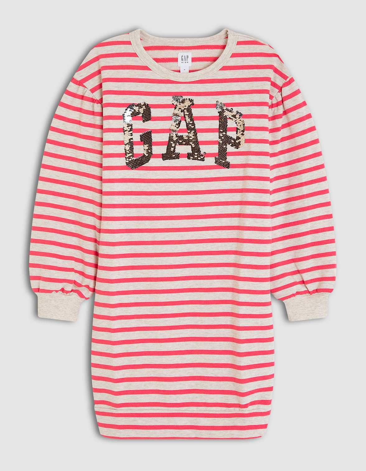 Sale! GAP sukienka jak długa bluza cekiny neon 12 13 lat