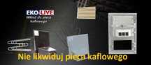 Kaflowy bez węgla ,popiołu wkład  grzejny ,ogrzewanie akumulacyjne