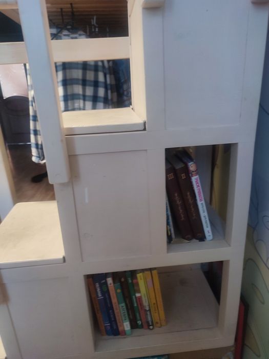 Ліжко-горище з цільної сосни