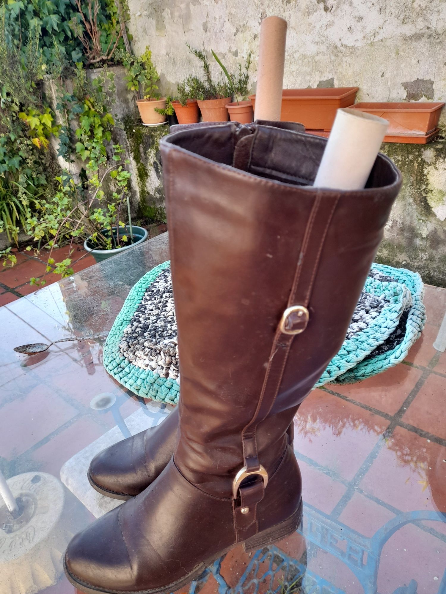 Botas de cano alto 36