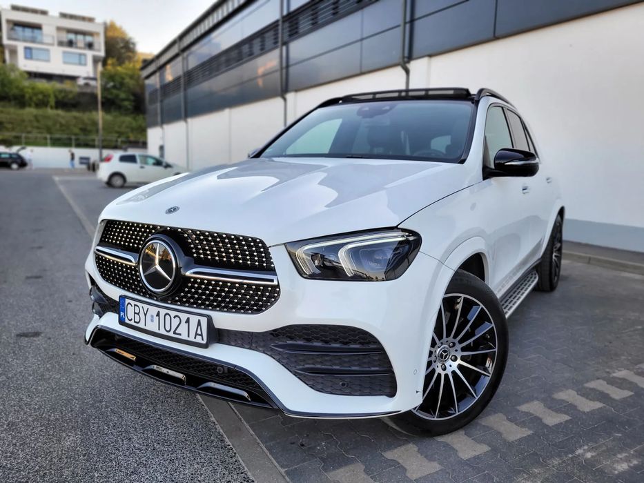 Mercedes-Benz GLE salon PL|1WŁ|ASO|FV23|AMG|pneumatyka|panorama|head-up|Burmester|7os.