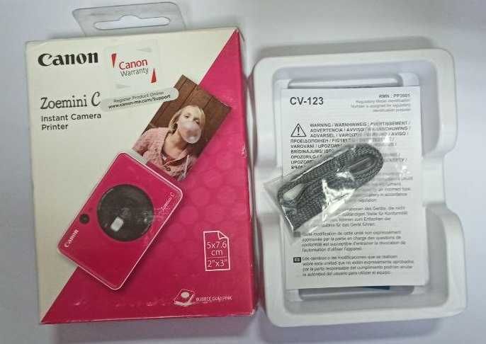 Фотоаппарат мгновенной печати CANON ZOEMINI C CV123 Bubble Gum Pink