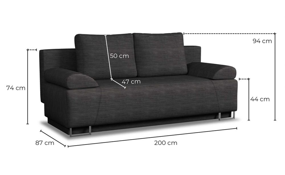Kanapa Verona. Wersalka, sofa, tapczan. Sprężyny bonell funkcja spania