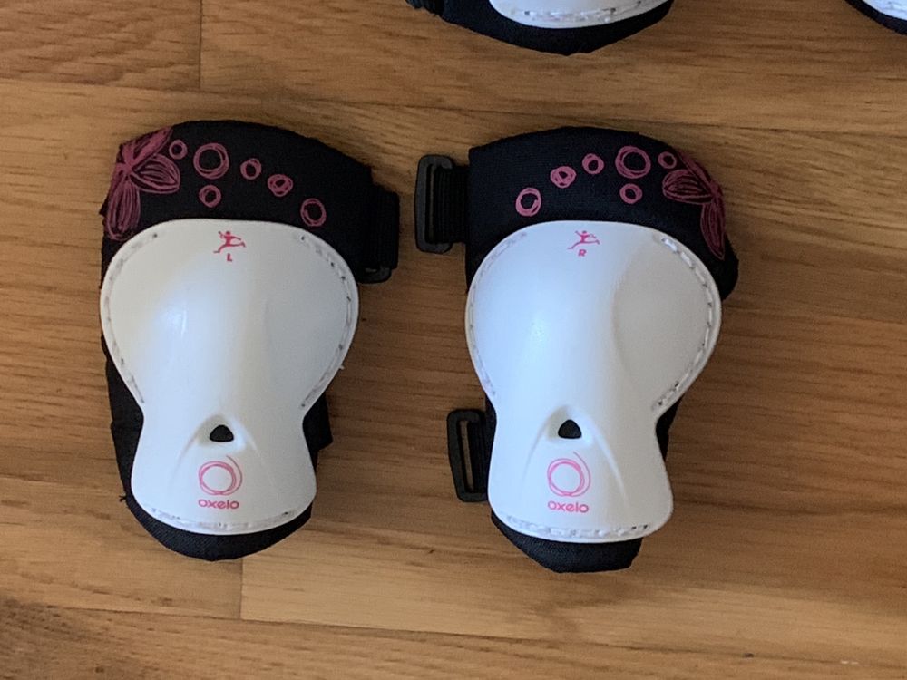 Capacete e proteções (cotoveleiras, joalheiras) para patins/skate