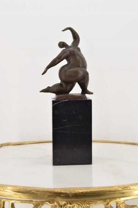 Modernistyczna Tancerka - Balerina - Akt Kobiety - Figura z Brązu