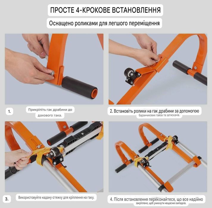 Гаки для драбини на дах