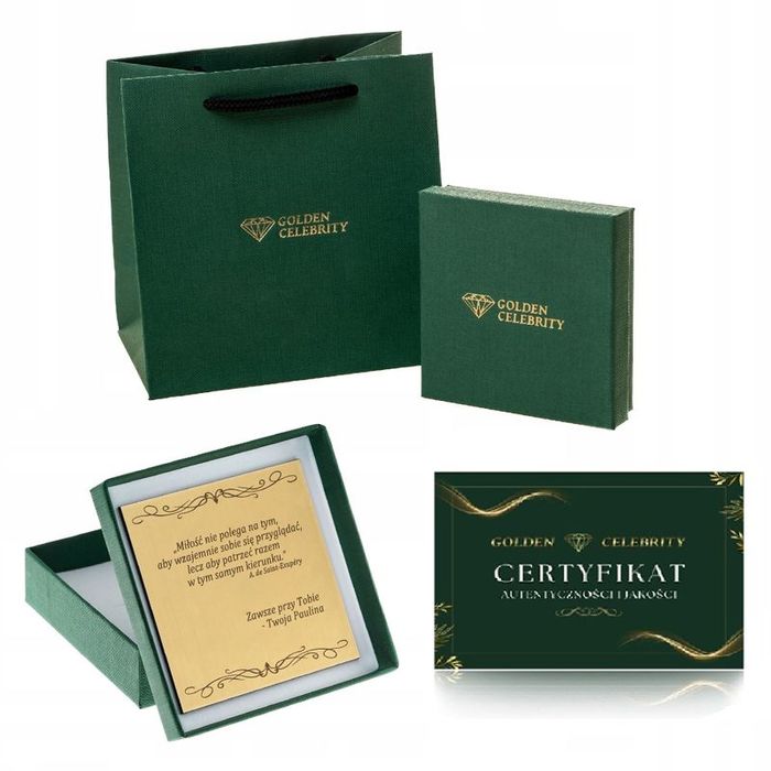 Bransoletka Złota Damska 925/585 Srebro Ankier 20cm/3,5mm Gruba + Graw