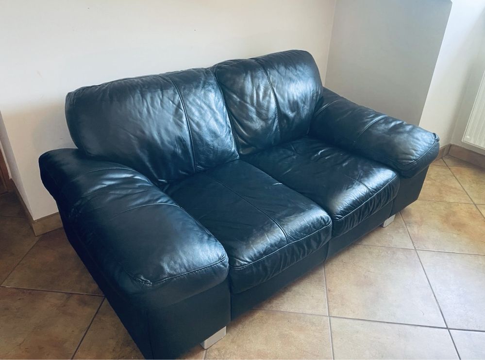 zestaw meblowy sofa fotel wloska skora wypoczynkowy