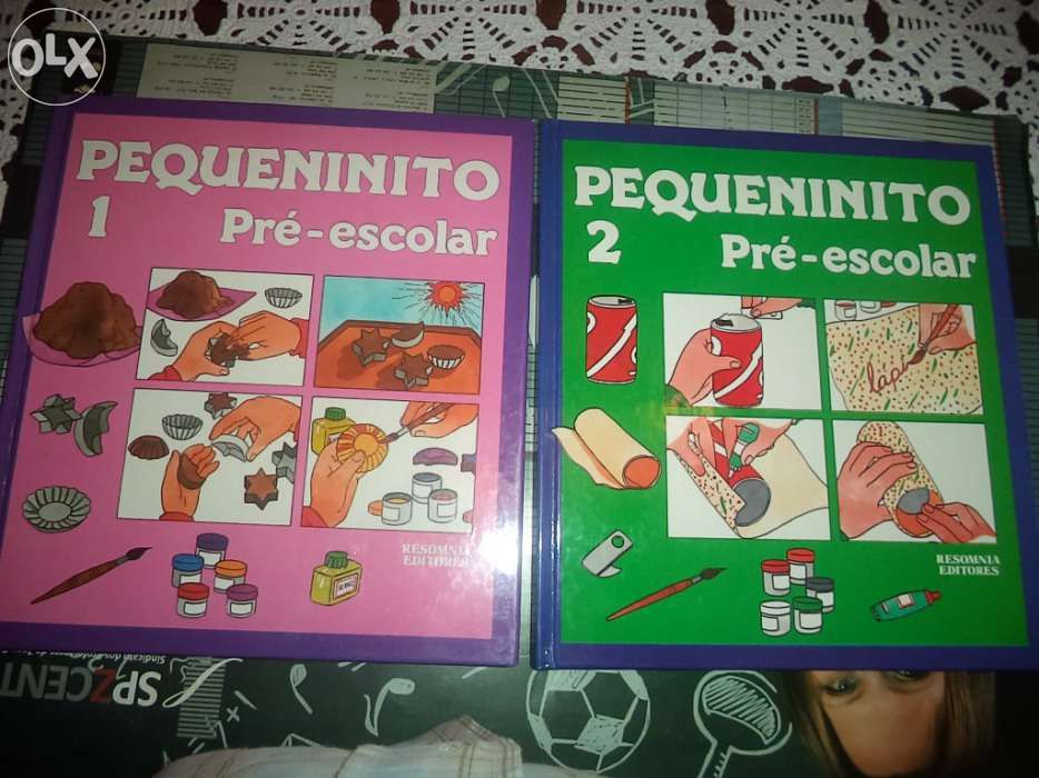 Coleção de 5 livros didáticos "Pequenito - Pré Escolar"