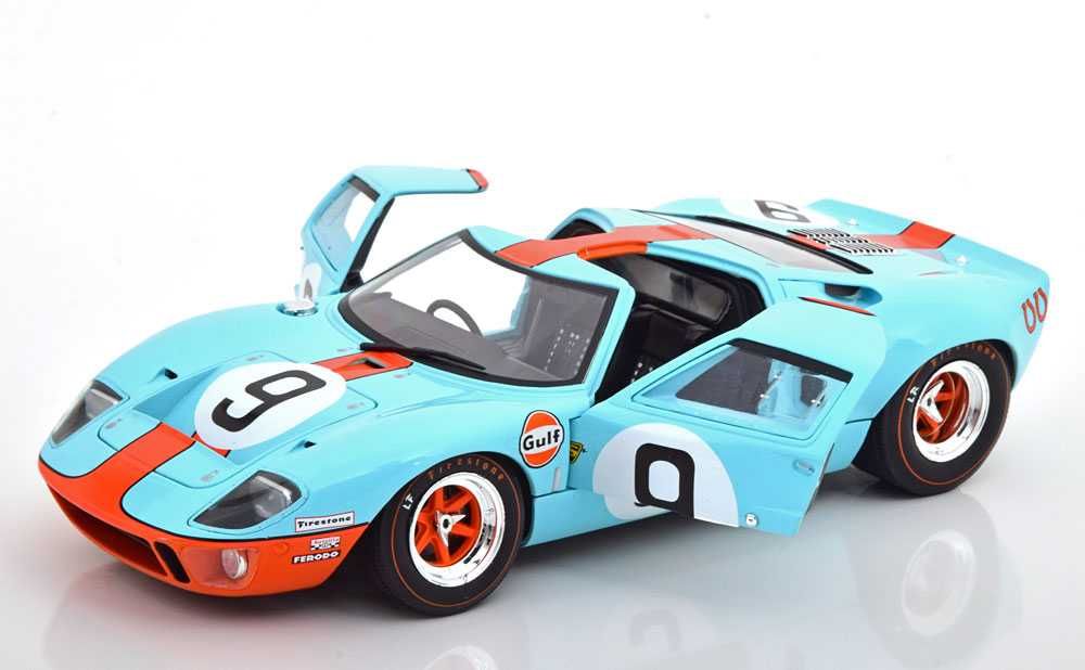 Ford GT40 "Gulf" #9 Vencedor Le Mans 1968 - 1/18 - Solido