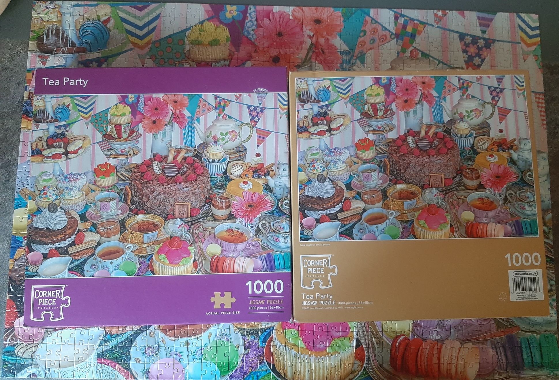 Puzzle Corner Piece 1000 - Tea Party