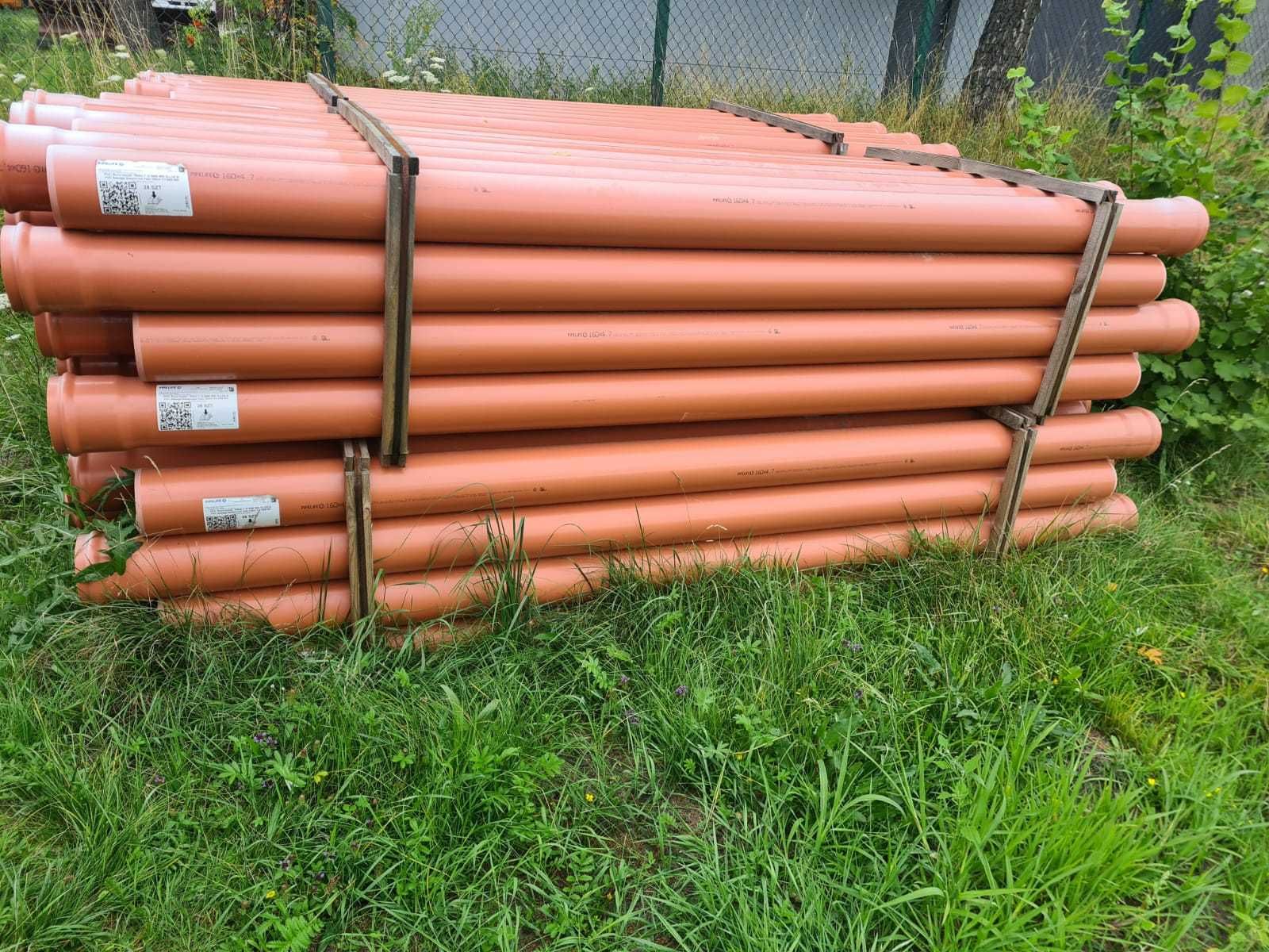 Rury PVC fi 200/5.9/3 SN8 z uszczelkami