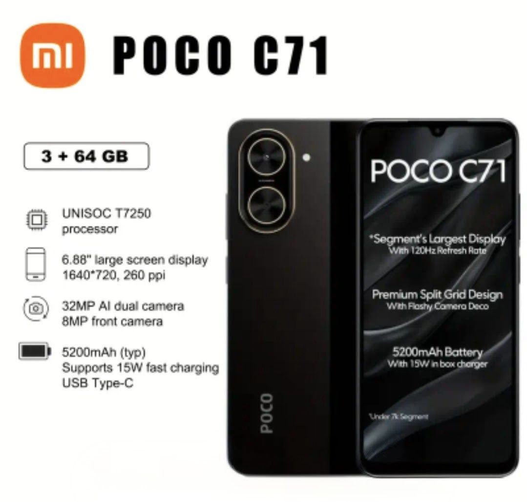 Poco c71  3/64gb  НОВИЙ