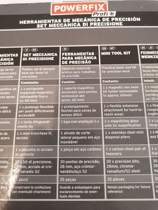 Ferramentas de Precisão 35 Peças
