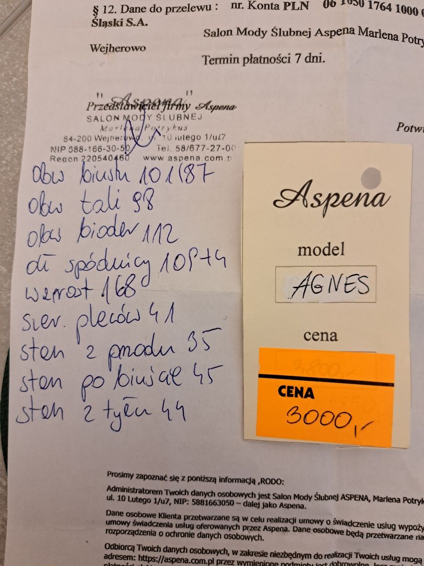 Suknia ślubna Aspena Agnes model 2023