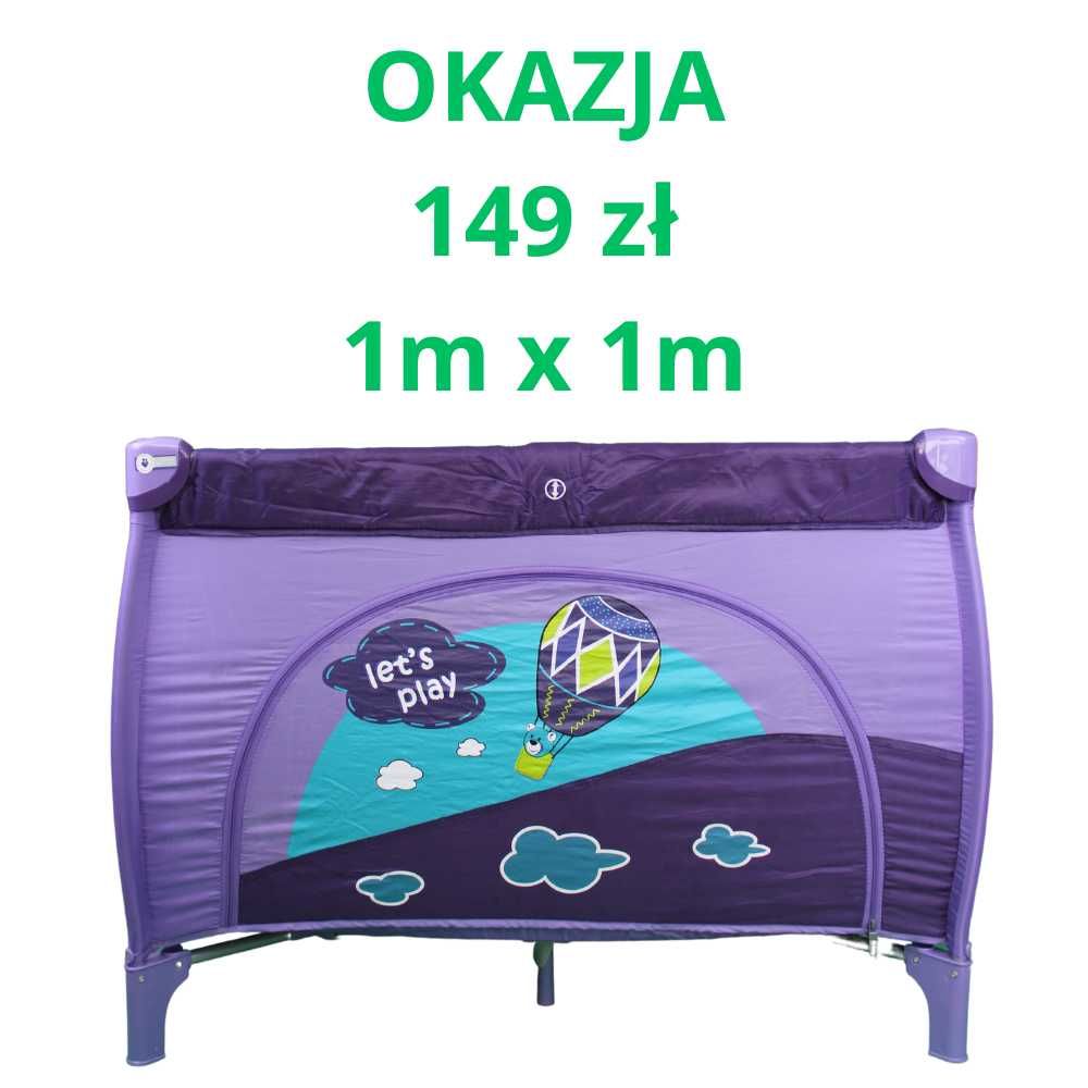 przenośny kojec 1mx1m < 20 kg