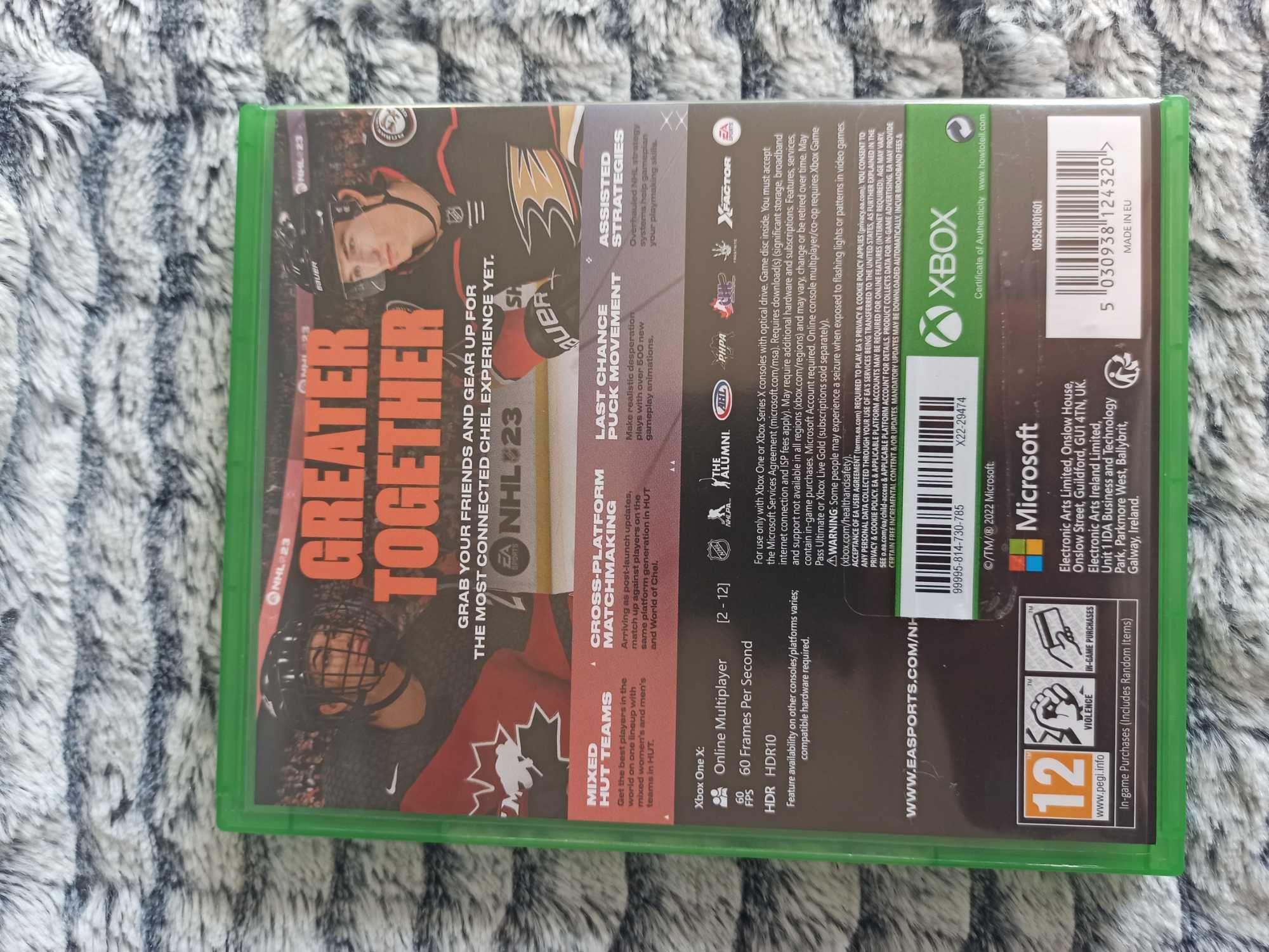 XBOX ONE gra NHL 23 wersja pudełkowa igła