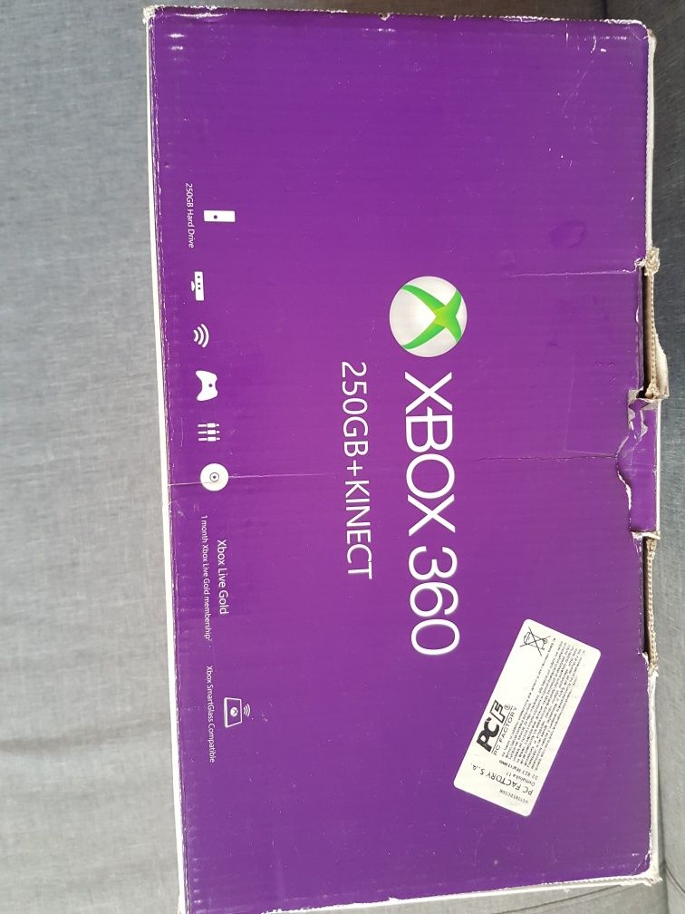 XBOX360 250GB plus kinect