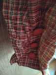 Blusa tons laranja e castanho