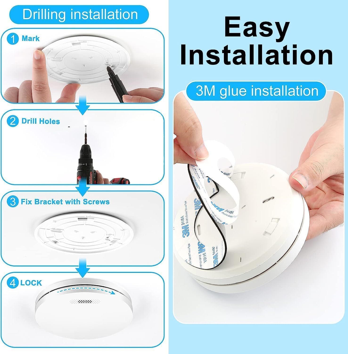3 aparelhos - Alarme de fumo Wifi