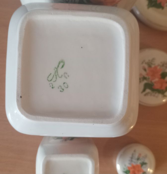 Ёмкость для сыпучих,  3 шт, фарфор