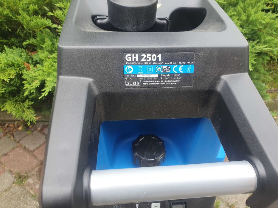 NOWY Talerzowy Rozdrabniacz do gałęzi GUDE GH 2501 z Popychaczem