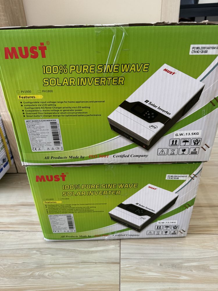 Гібридний інвертор MUST Must PV19-6048 EXP 48В 6 кВt