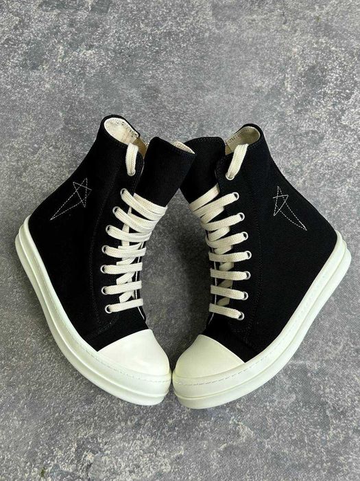 Кеди Rick Owens DRKSHDW laces sneakers ramones geobasket кеды 39 40 38
