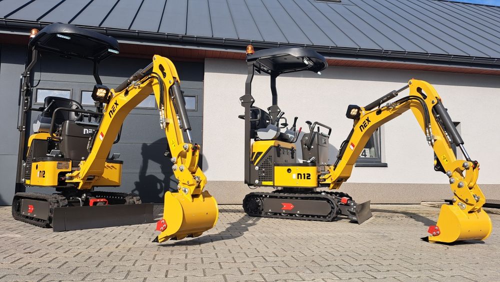 Minikoparka Nex N12 full, joystick, 2 prędkości, zwolnice, NOWY MODEL