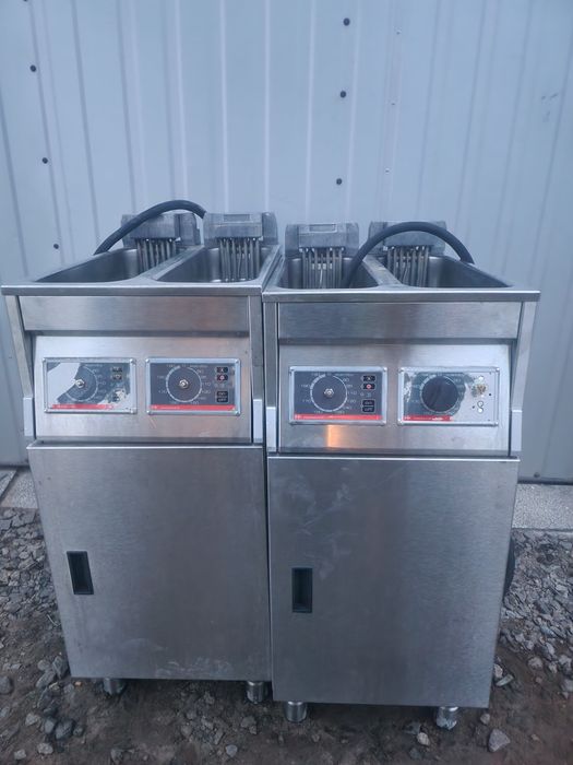 2x podwójna frytkownica przemysłowa frifri +płyta grillowa elektryczna