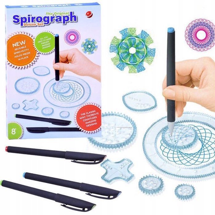 spirograf zesatw do rysowania edukacyjny 28el.