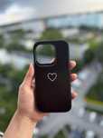 Etui Mobilfox Iphone 15pro 1 z 2: niebieskie, czarne z sercem