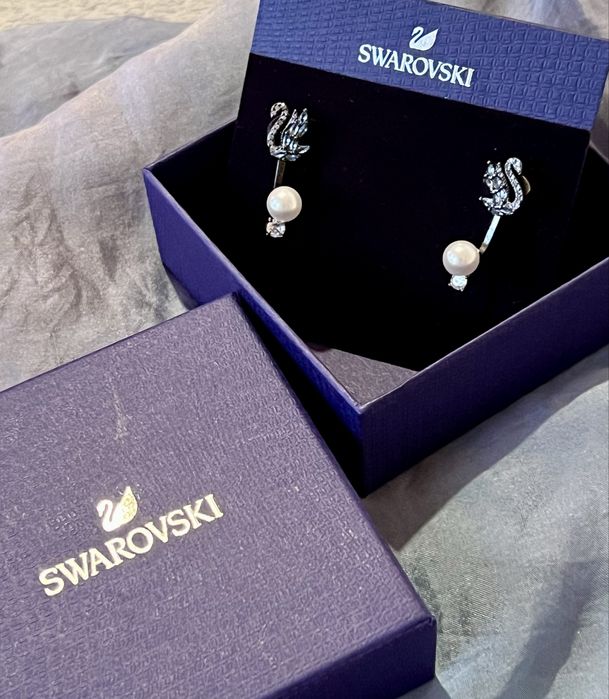 Kolczyki Swarovski Swan