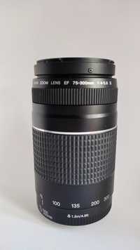 Objetiva Canon EF 75-300mm f/4-5.6 III
Com tampas + filtro UV 
Nova, s