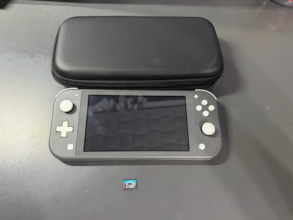 Nintendo switch lite szara ETUI+KARTA PAMIĘCI