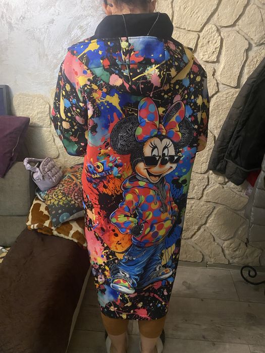 Zjawiskowy płaszcz damski myszka minnie nowy