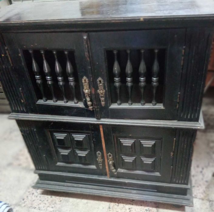 Móvel aparador ou de TV, sala, Preto, antigo