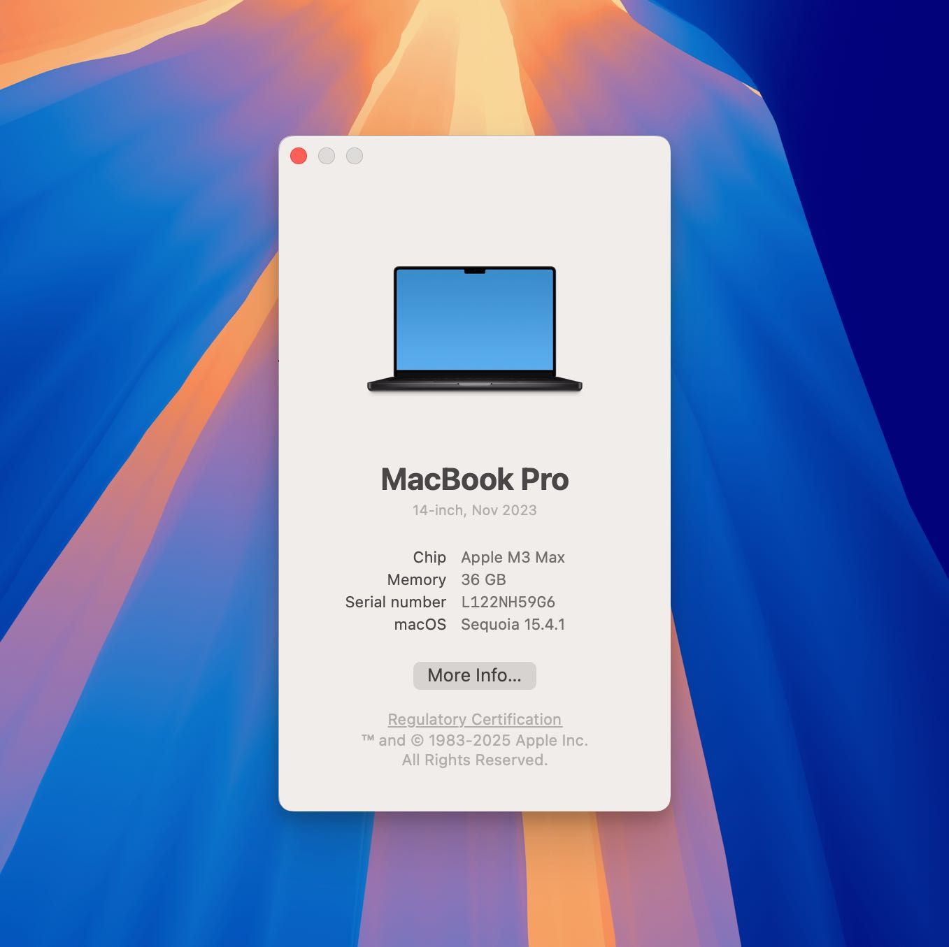 MacBook Pro 14” M3 Max / 36GB RAM / 1TB SSD / Space Black - TOP CONFIG