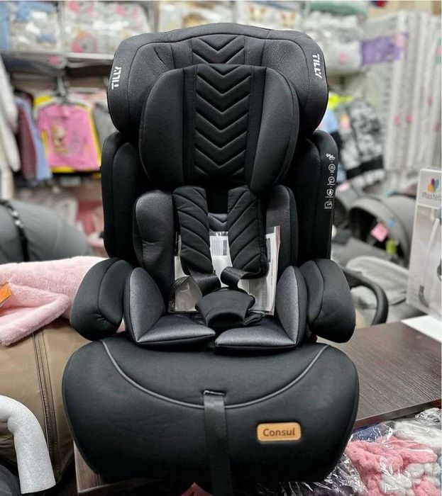 Автокресло детское, автокрісло з бустером TILLY група 1-2-3,  9-36 кг