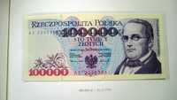 Banknot PRL  100000 zł 1993   AE   st.1 UNC