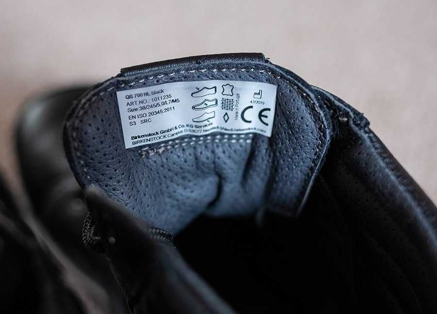 Кожаные хайтопы ботинки Birkenstock