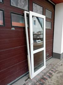 Drzwi tarasowe balkon okno białe 94x212 używane Niemieckie DOWÓZ KRAJ