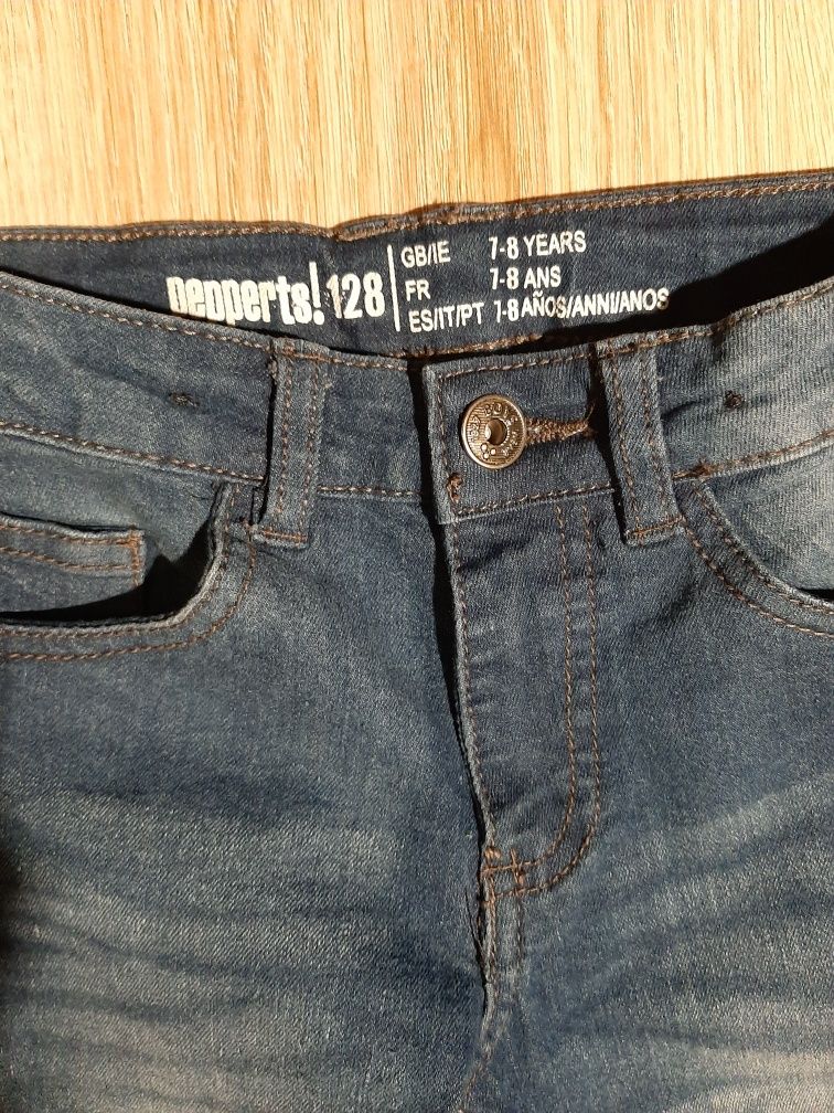 Spodnie jeansowe lupilu r. 128