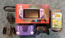 Nintendo Switch + Animal Crossing + kontroler Cobra + akcesoria